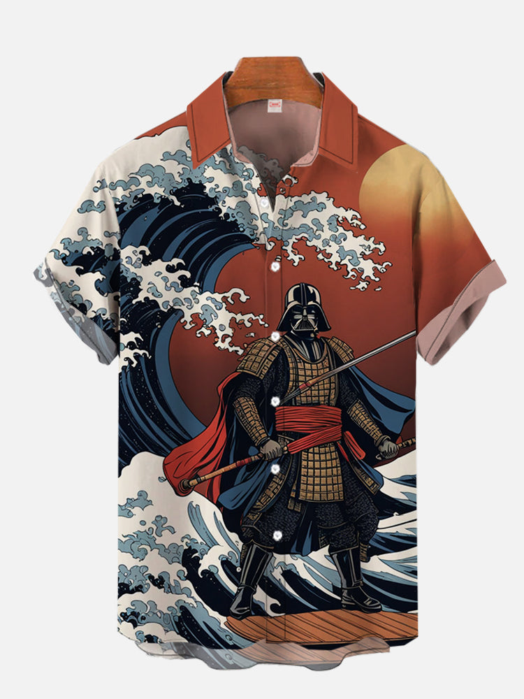 2024 mode ukiyo-e tropis bunga - Vintage Hawaiian Floral Shirt ulasan dan harga