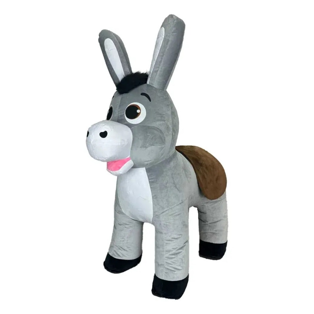 Kostum Maskot Keledai Abu-abu  - Suits ulasan dan harga