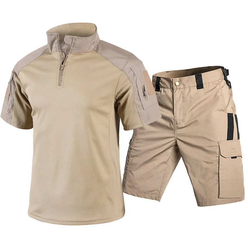 Setelan Kaos Lengan Pendek Tak - Tactical Military Shirt Cargo ulasan dan harga