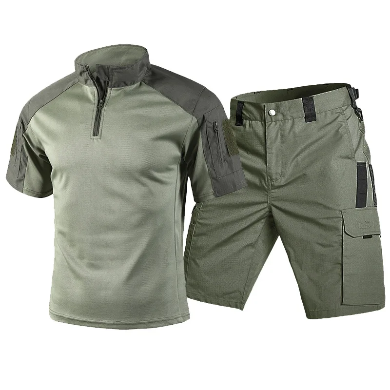 Setelan Kaos Lengan Pendek Tak - Tactical Military Shirt Cargo ulasan dan harga