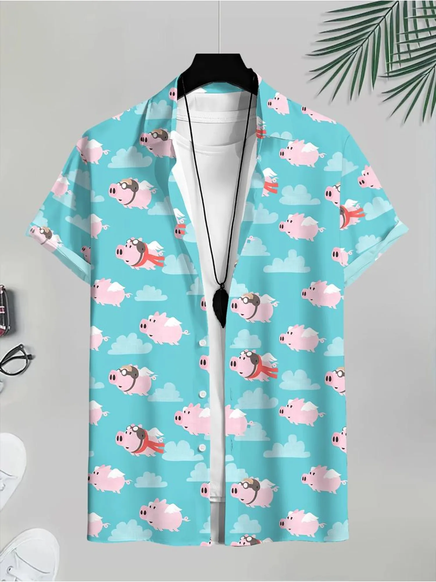 Kemeja Hawaii Pria Motif Tato  - Vintage Hawaiian Floral Shirt ulasan dan harga