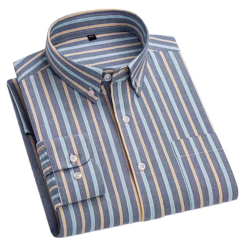 Kemeja Ukuran Besar 160KG Keme - Oxford Cotton Casual Shirt Business ulasan dan harga