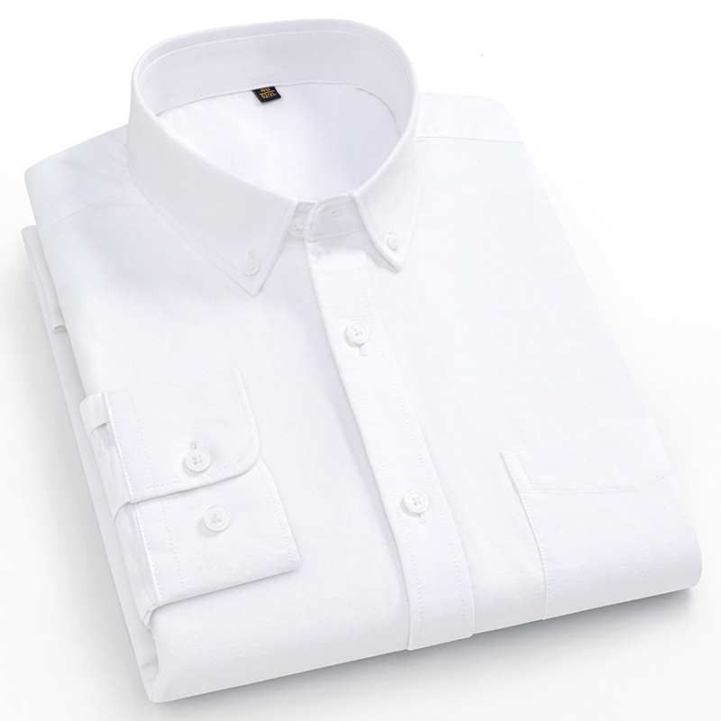 Kemeja Ukuran Besar 160KG Keme - Oxford Cotton Casual Shirt Business ulasan dan harga