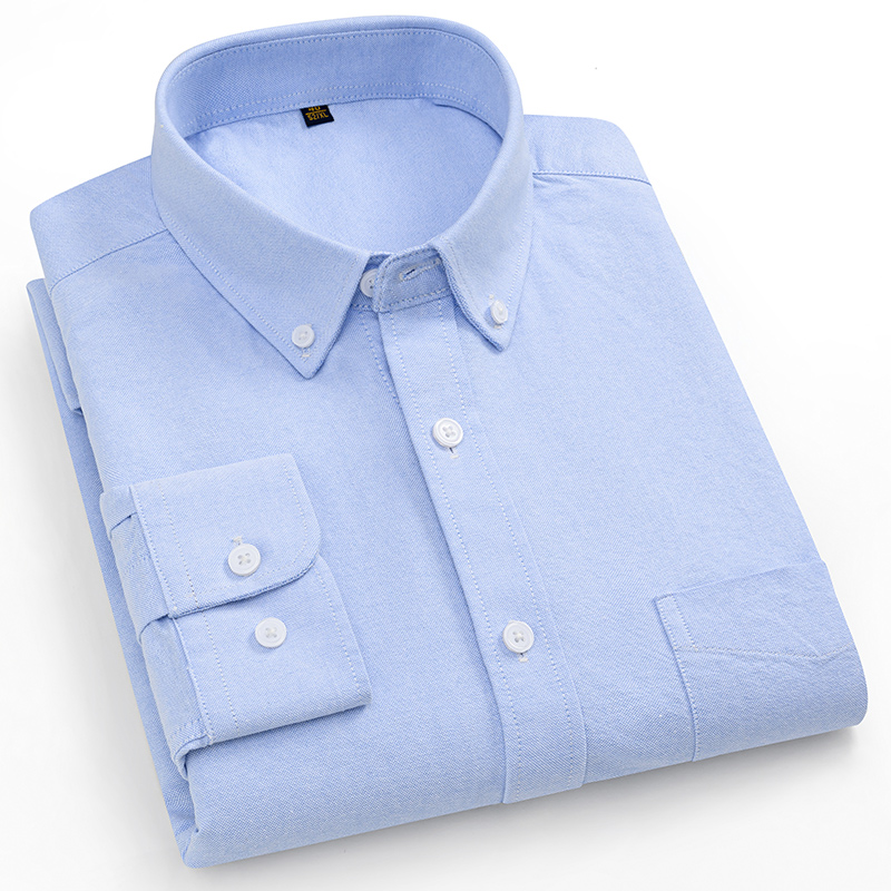 Kemeja Ukuran Besar 160KG Keme - Oxford Cotton Casual Shirt Business ulasan dan harga